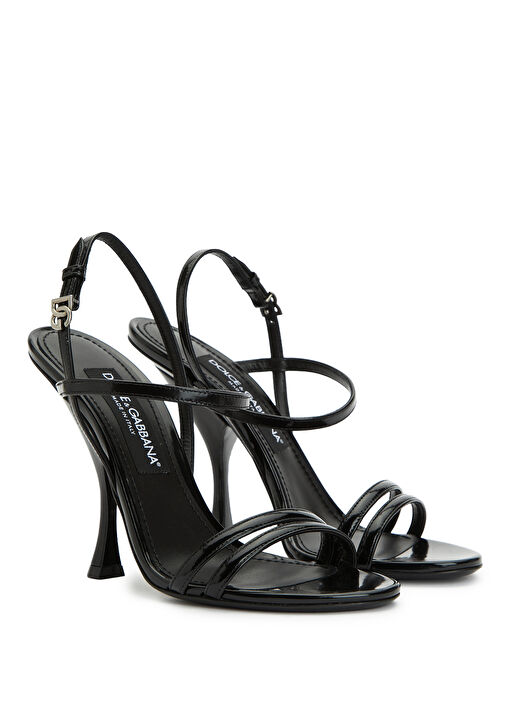 Siyah Kadın Deri Sandalet - Görsel 3